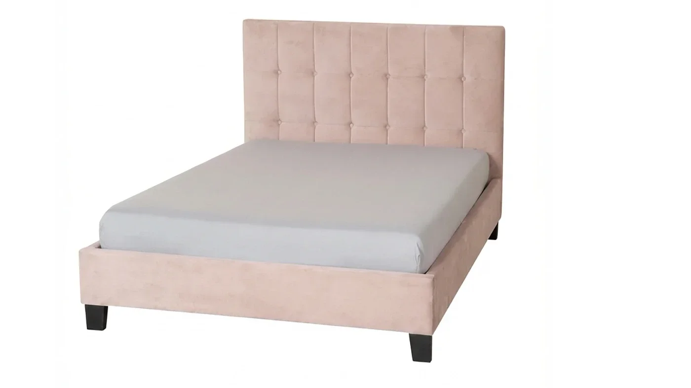 מיטה מרופדת וחצי גאיה | צבע ורוד