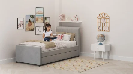 מיטת נוער מרופדת נועם