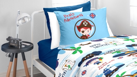 סט מצעים למיטת יחיד פיראט