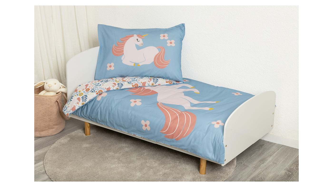 סט מצעים למיטת מעבר | יוניקורן