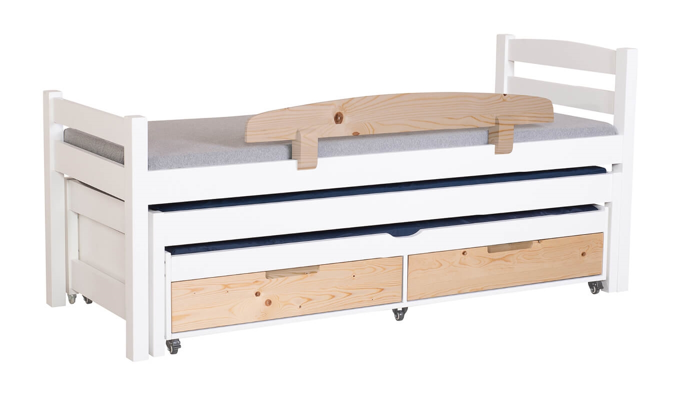 מיטת ילדים אופיר משולשת (עם מגירות)