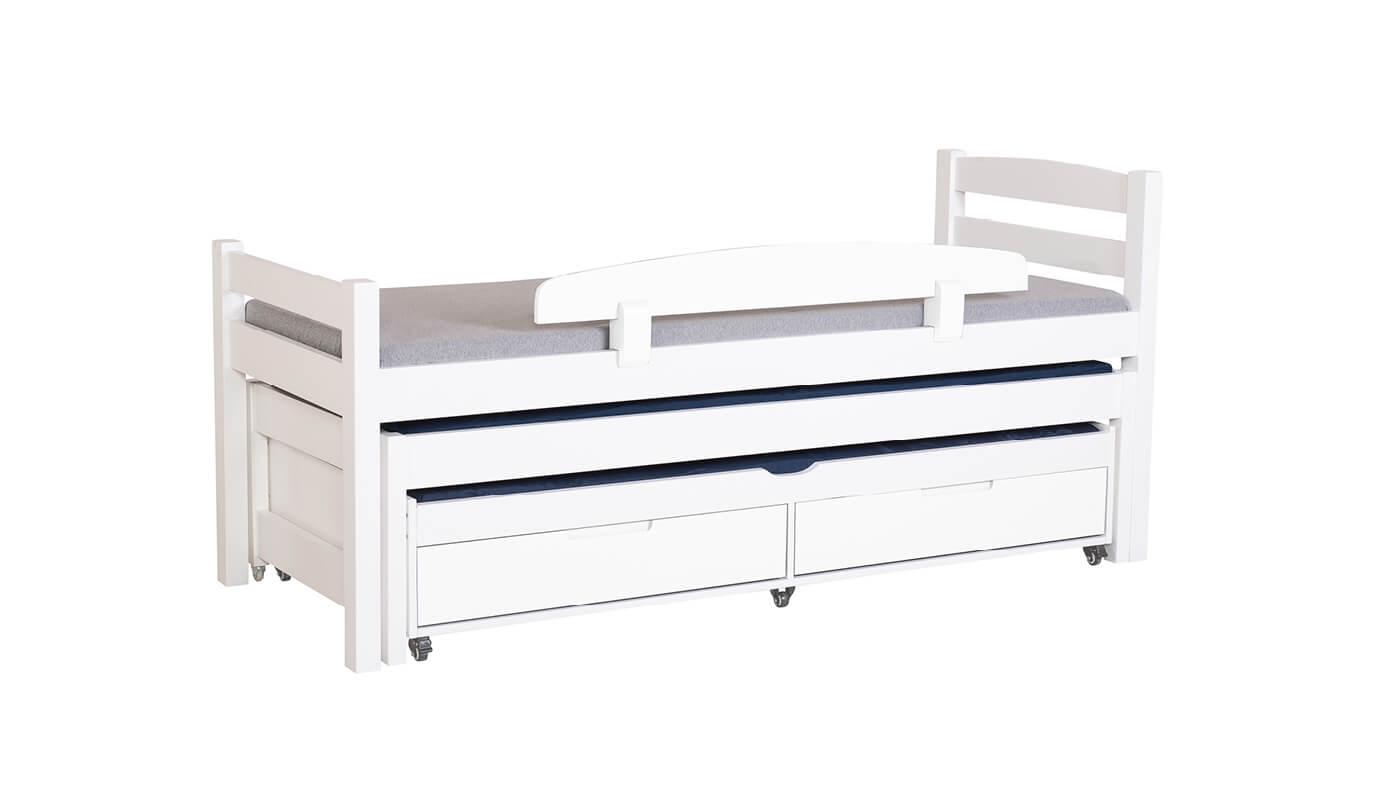 מיטת ילדים אופיר משולשת (עם מגירות)