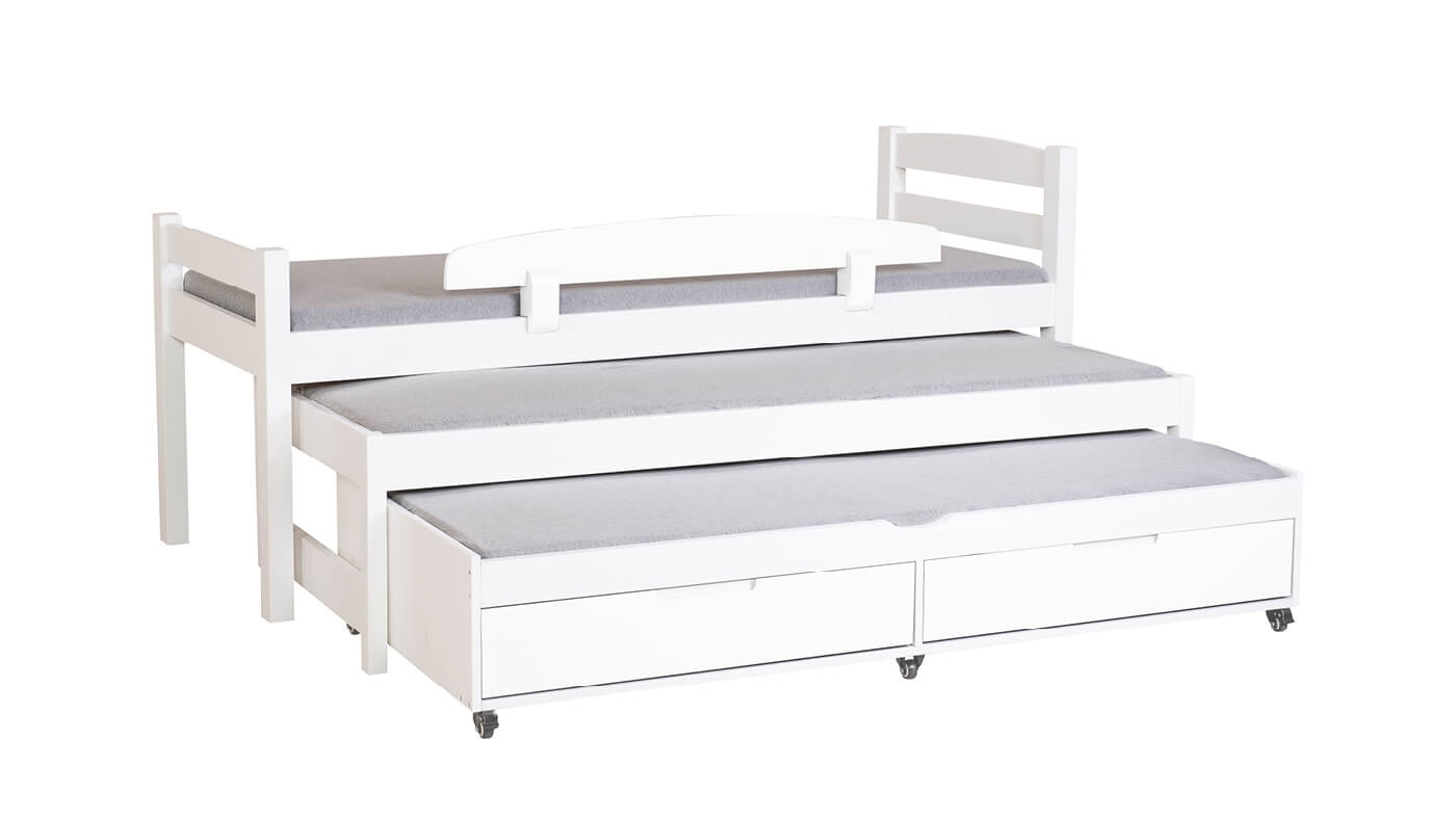 מיטת ילדים אופיר משולשת (עם מגירות)