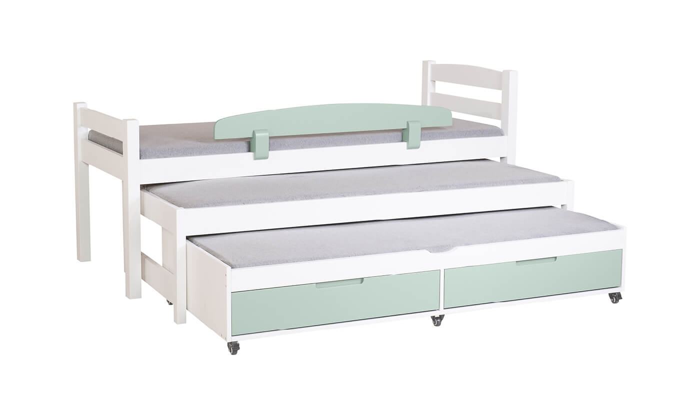 מיטת ילדים אופיר משולשת (עם מגירות)