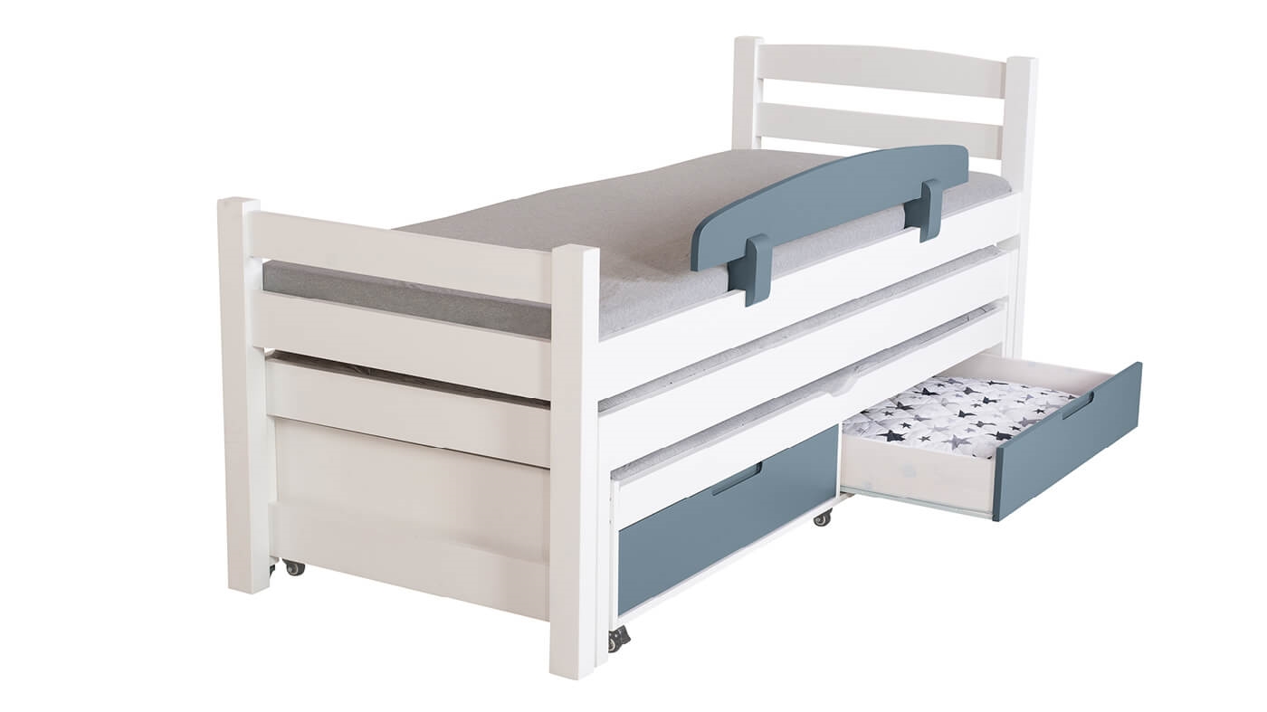 מיטת ילדים אופיר משולשת (עם מגירות)