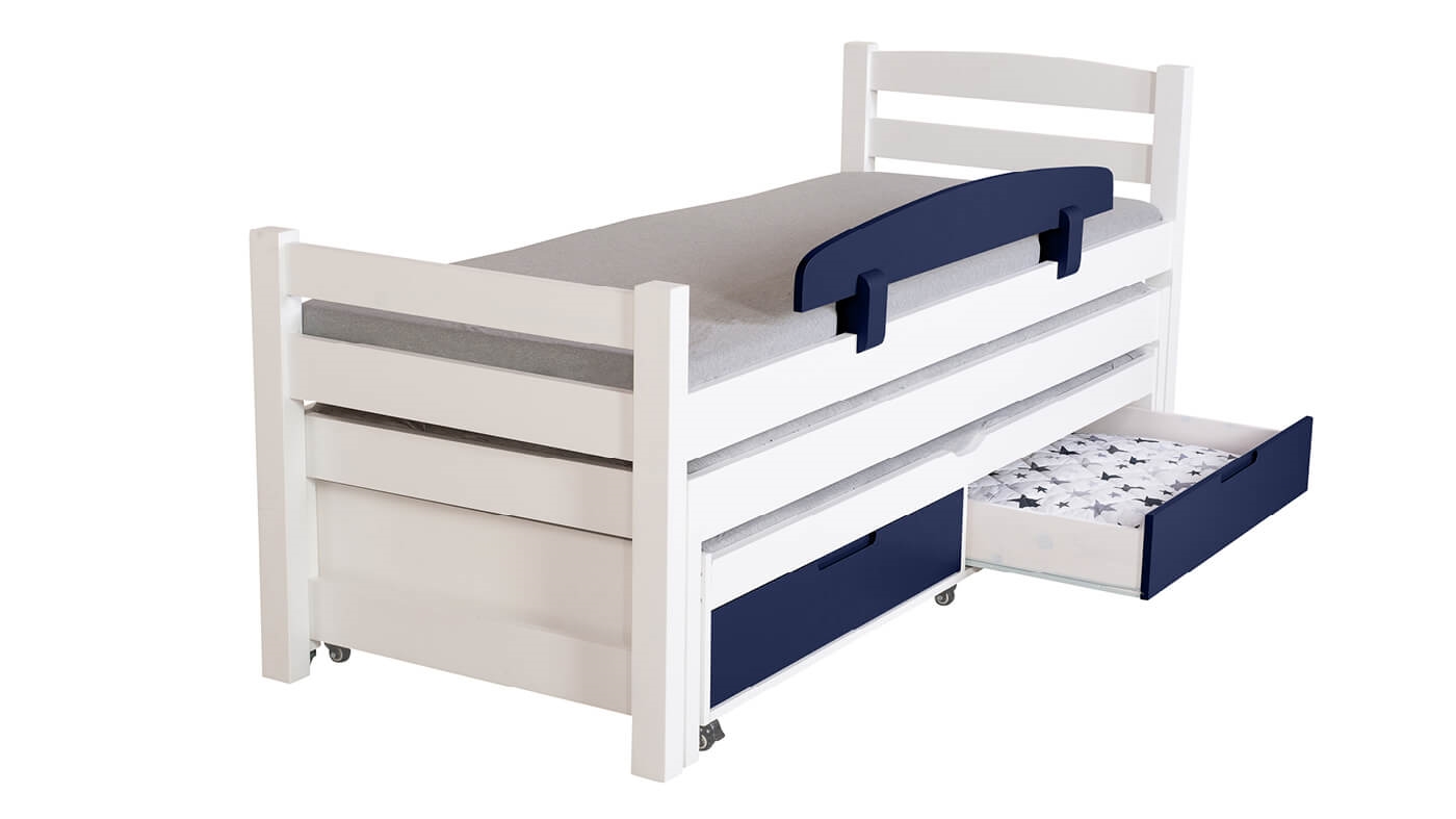 מיטת ילדים אופיר משולשת (עם מגירות)