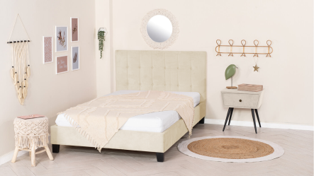 מיטת נוער מרופדת גאיה