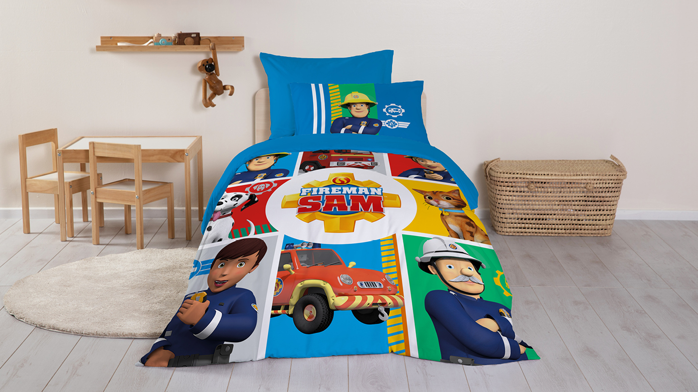 סט מצעים למיטת וחצי | צוות הכבאים