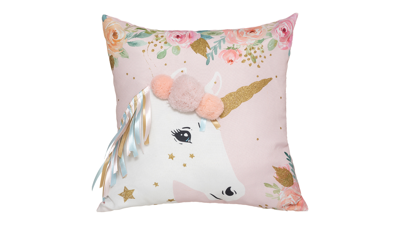 כרית נוי חד קרן סרט