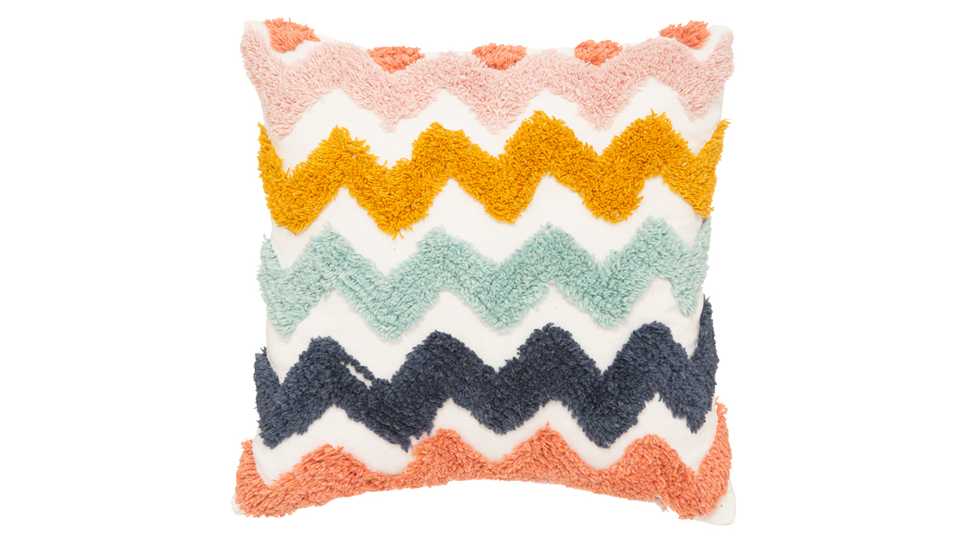 כרית נוי קשת צבעונית