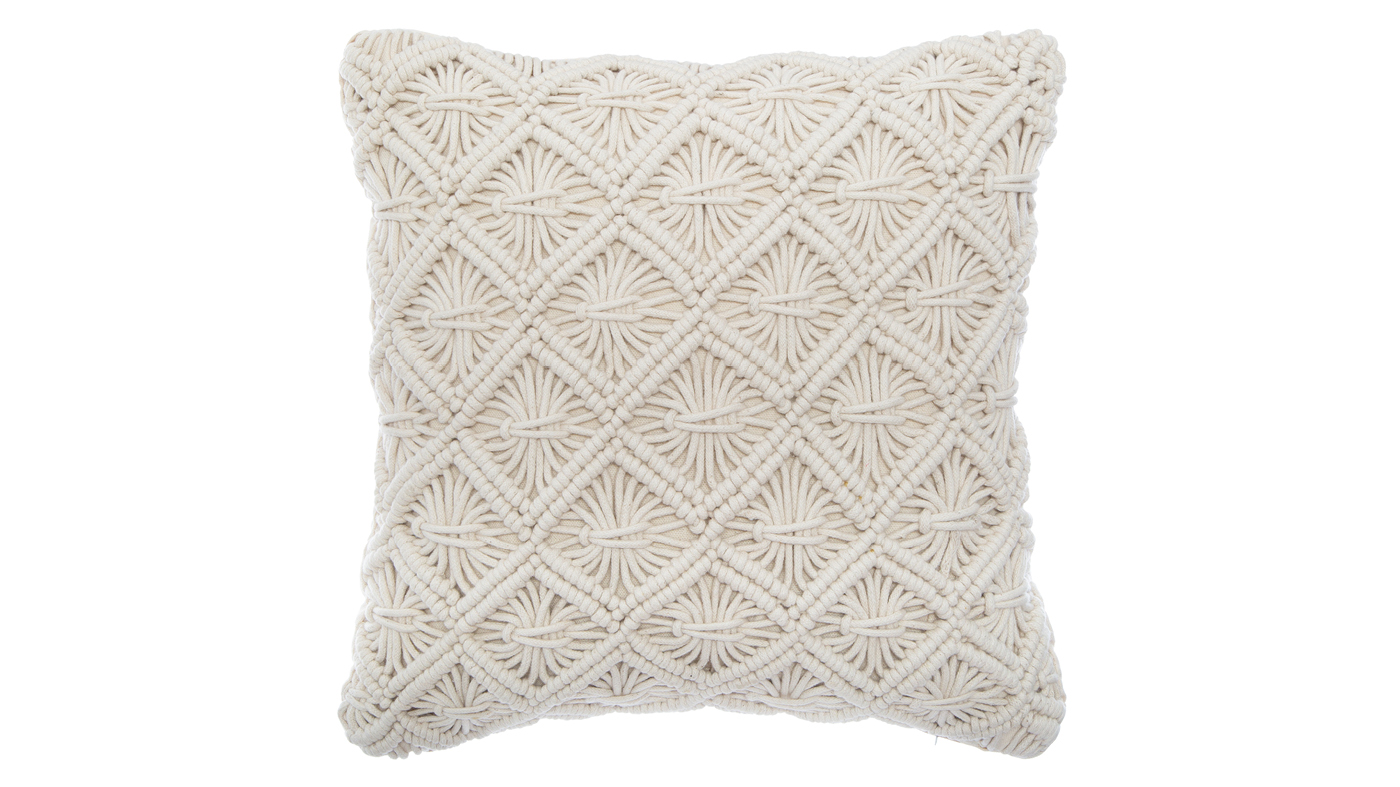 כרית מקרמה מרובעת