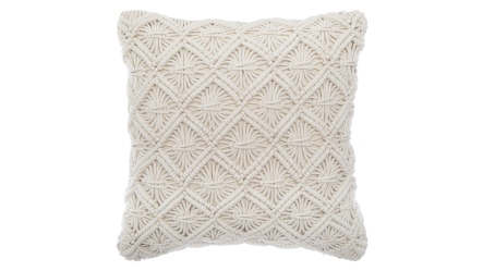 כרית מקרמה מרובעת