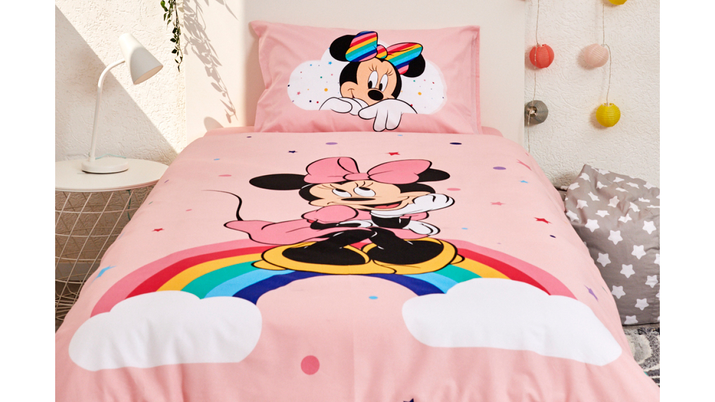 סט מצעים נוער | Minnie Rainbow