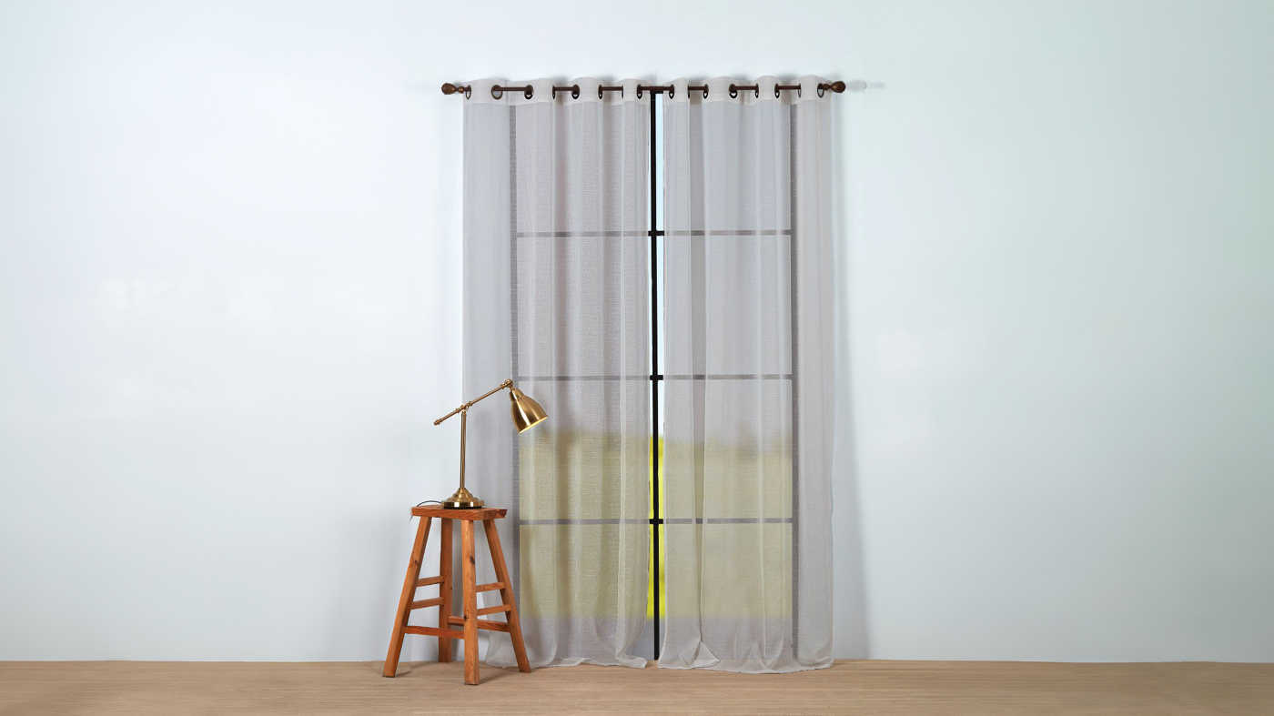 וילון רינגים דרור | אורך 160 ס"מ