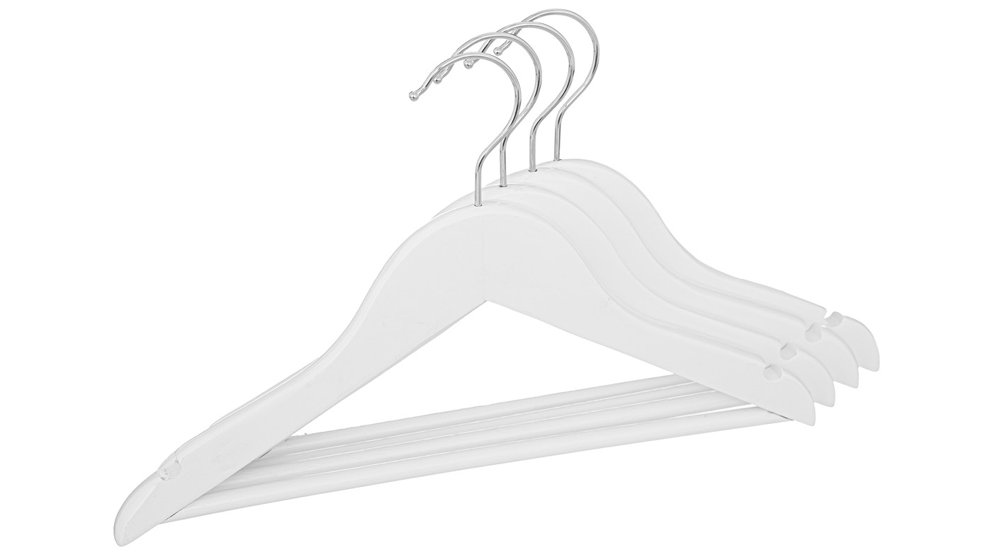 סט 4 קולבי עץ