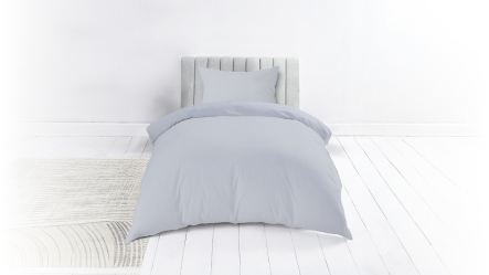 סט מצעים למיטת יחיד אפור