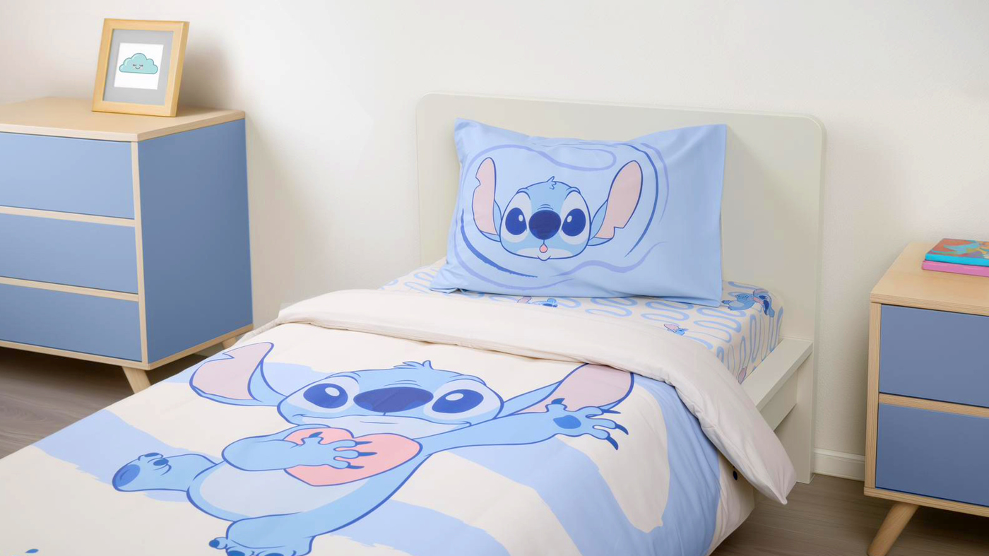 סט מצעים דיסני למיטת יחיד | סטיץ'
