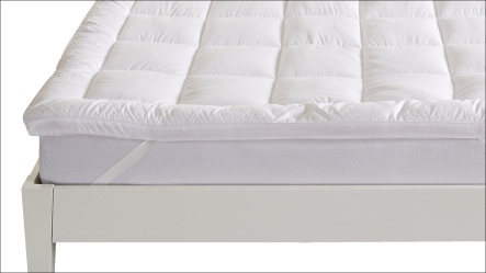 שכבת פינוק מרופדת למזרן יחיד