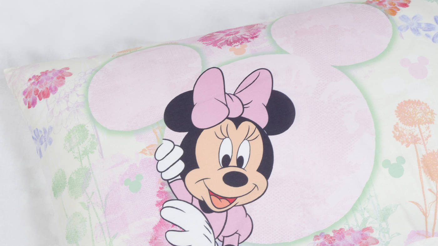סט מצעים למיטת מעבר | Minnie flowers