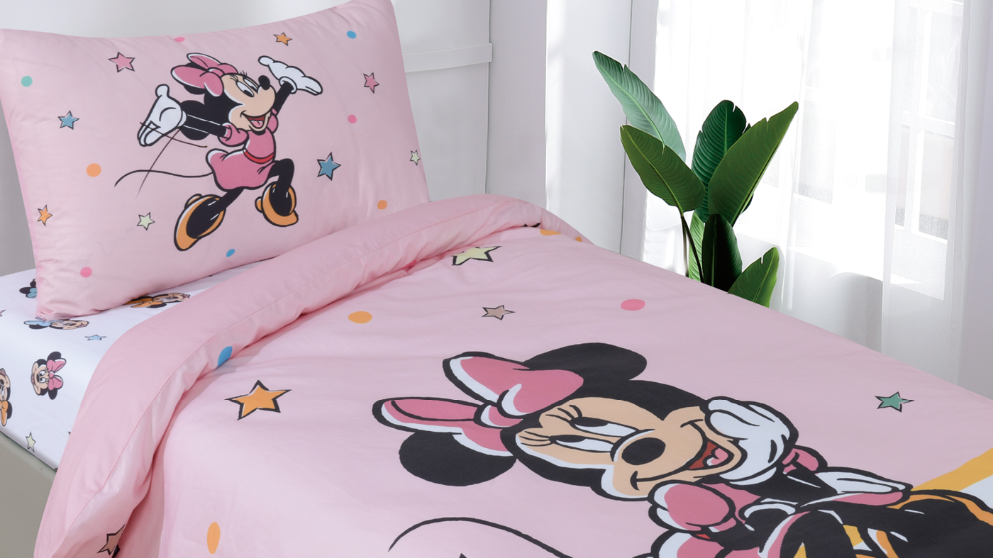 סט מצעים למיטת נוער|  Minnie star