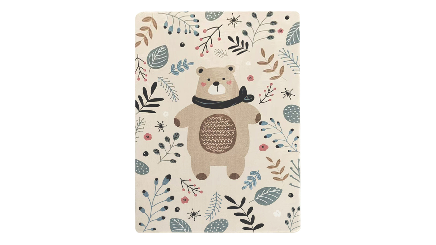 שטיח דובי מלבני