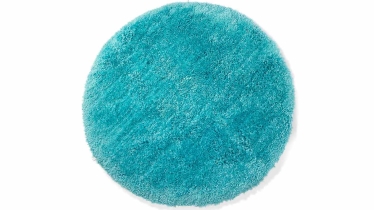 שטיח שאגי רך עגול תכלת