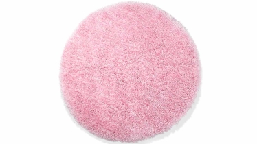 שטיח שאגי רך עגול ורוד