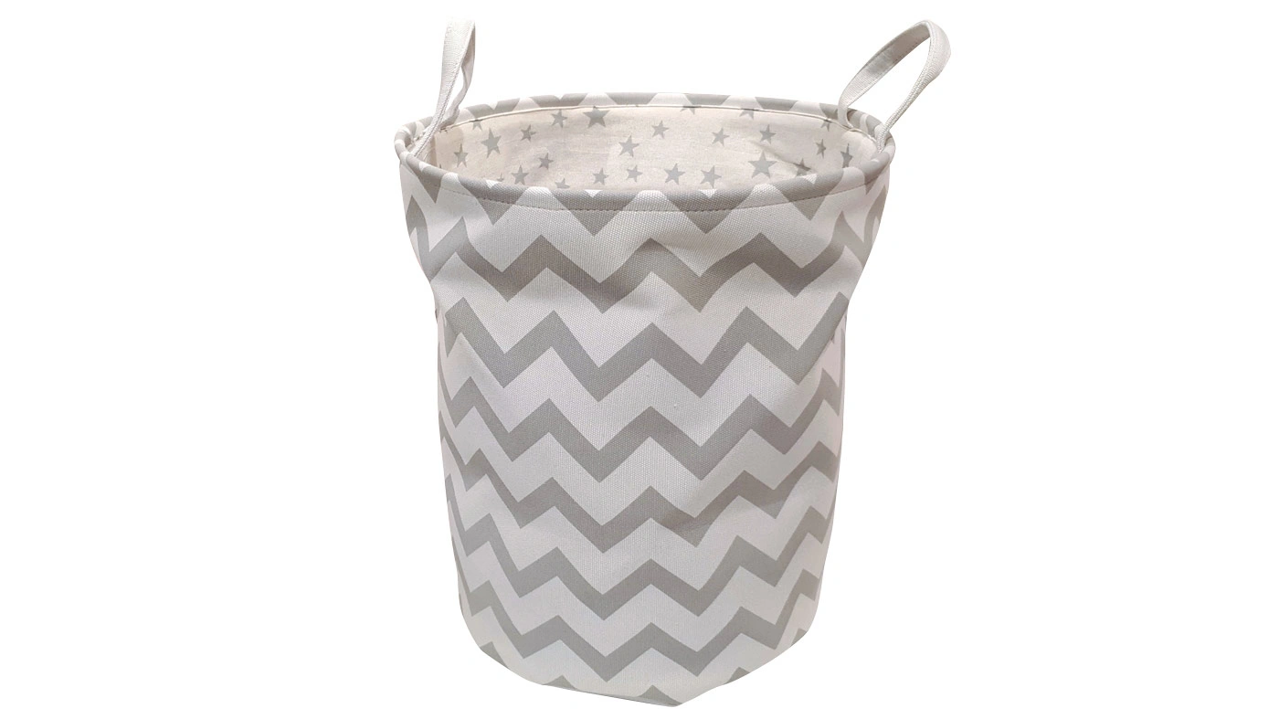 סל אחסון צבעוני בצבע גלים אפור