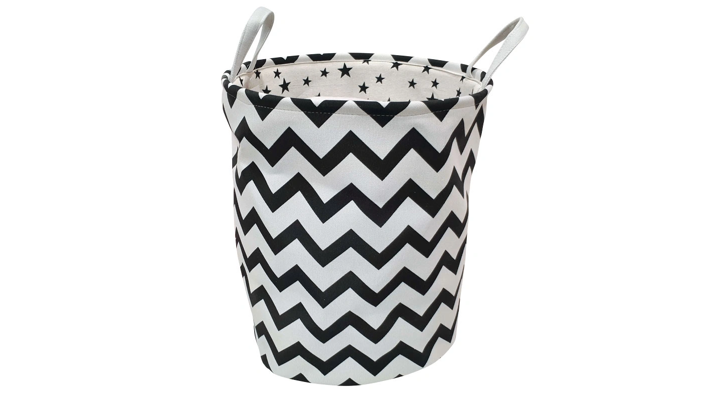 סל אחסון צבעוני בצבע גלים שחור