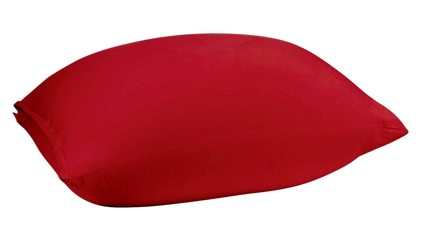 פוף ילדים בד לייקרה בצבע בורדו