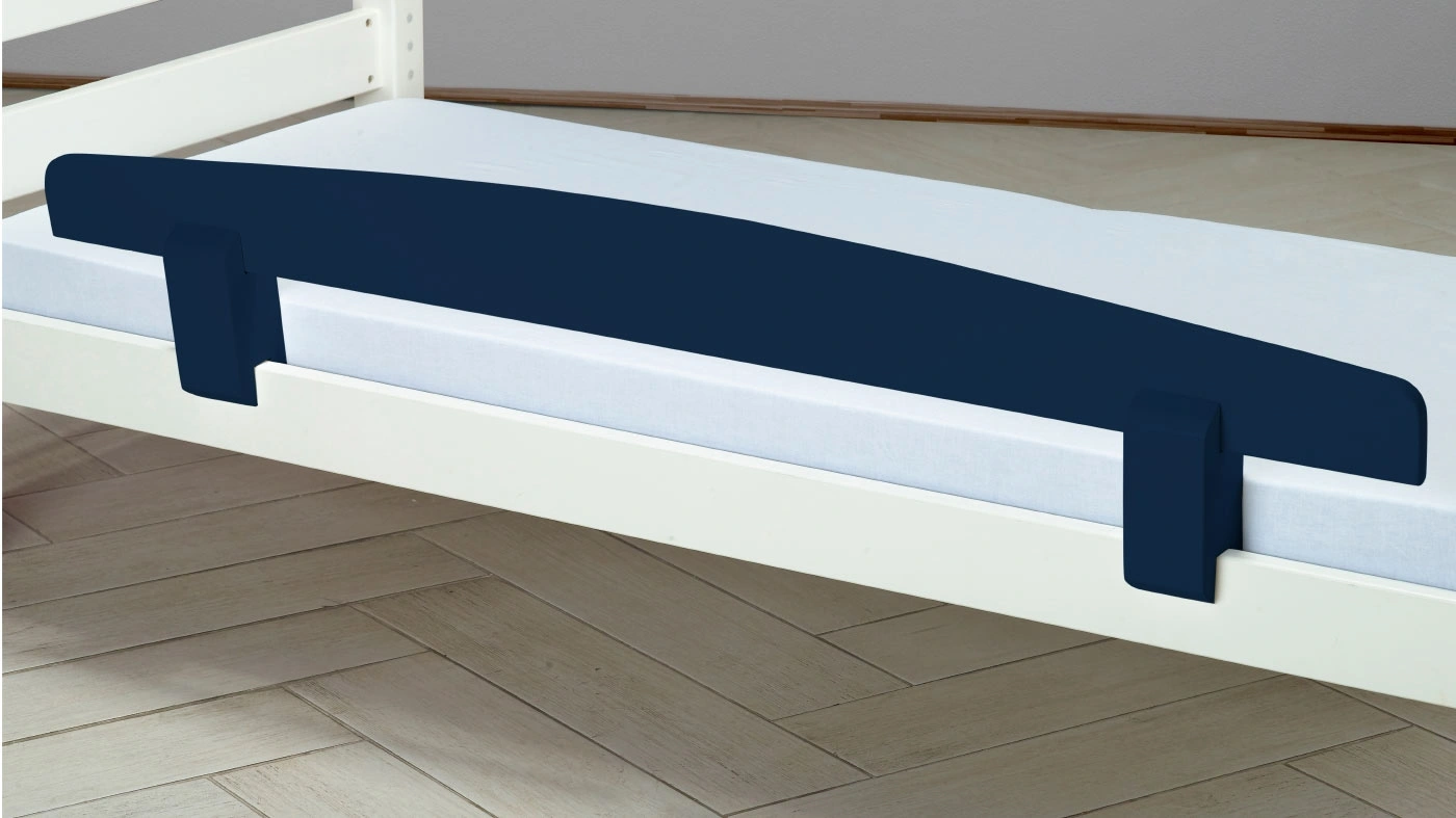 מעקה נשלף למיטה בצבע כחול נייבי