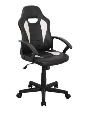 כסא גיימינג COBRA | שחור לבן