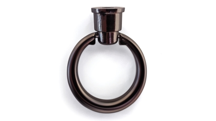 ידית ניקל טבעת עגולה | צבע שחור