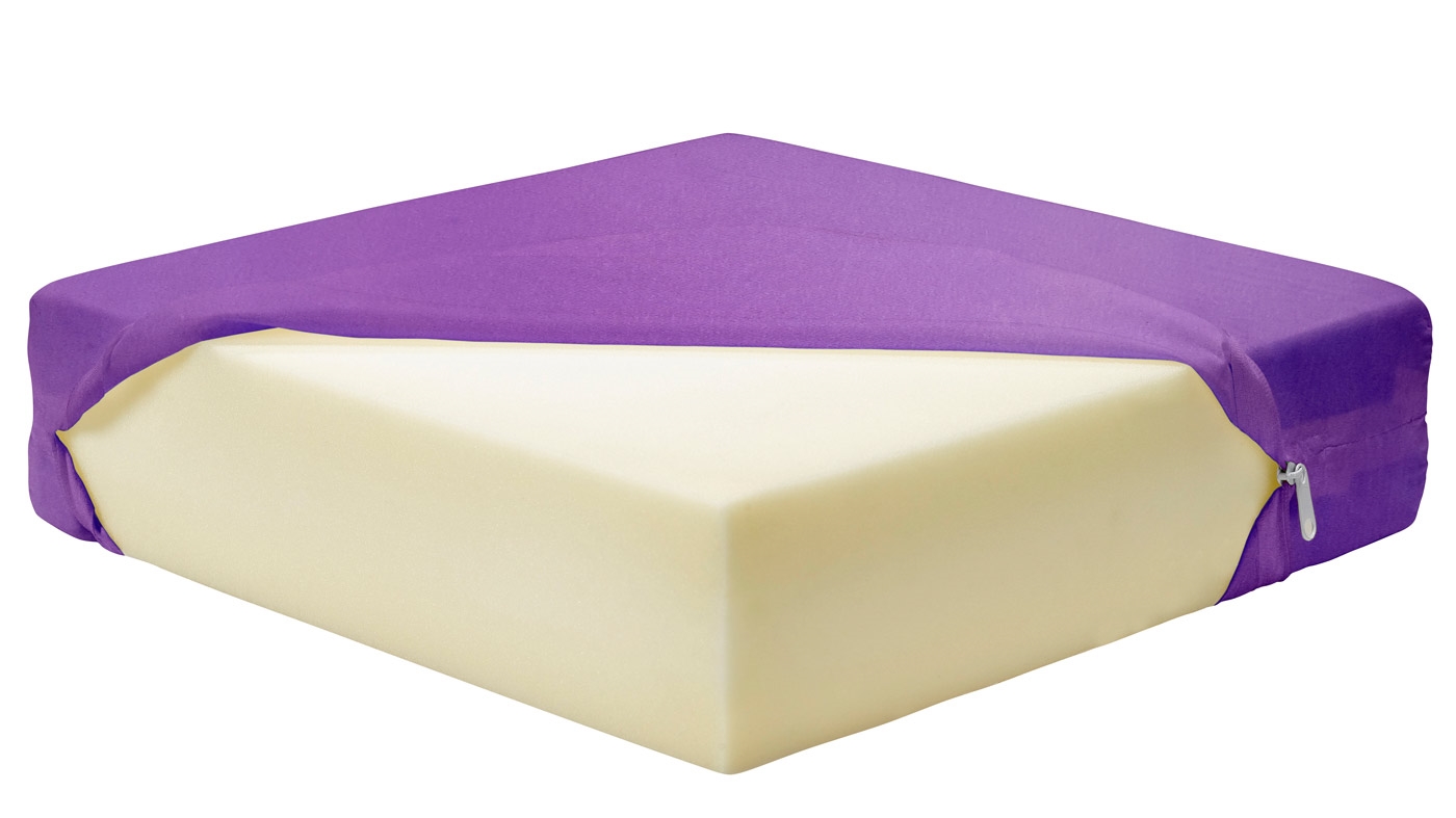 מזרן ספוג לבן 185*80*8 עם כיסוי סגול