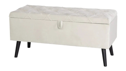 הדום ספסל קפיטונג' עם אחסון | שמנת