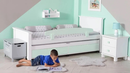 מיטת אריאל רוחב 90 ס"מ לבן