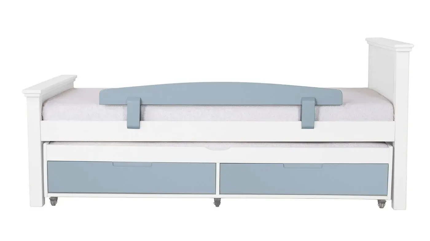 מיטת ילדים אריאל רוחב 80 ס"מ | צבע לבן אטום