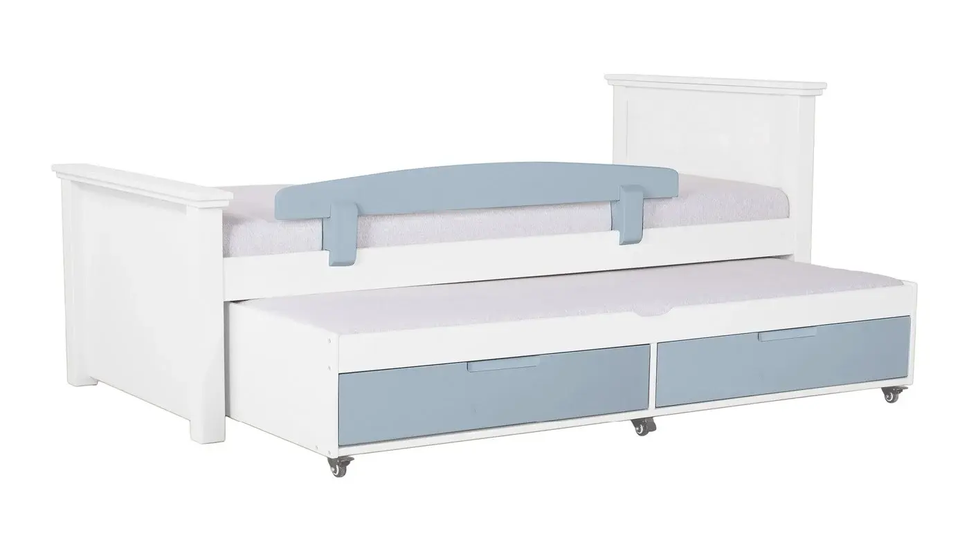 מיטת ילדים אריאל רוחב 80 ס"מ | צבע לבן אטום