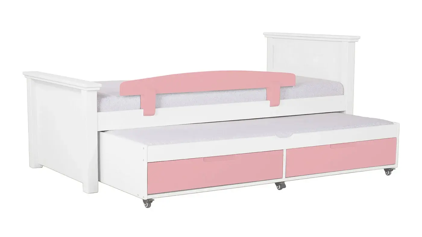 מיטת ילדים אריאל רוחב 80 ס"מ | צבע לבן אטום