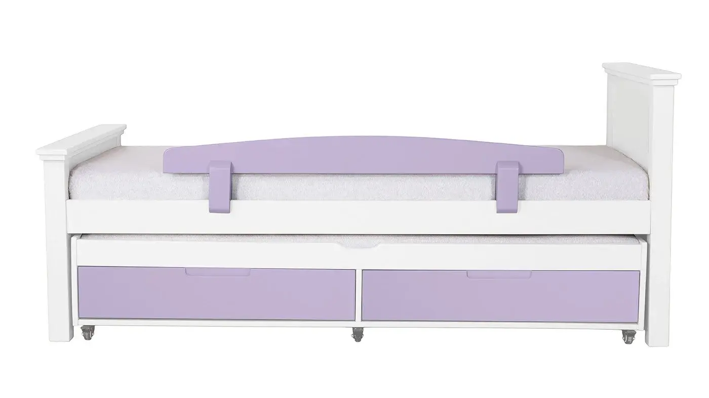 מיטת ילדים אריאל רוחב 80 ס"מ | צבע לבן אטום