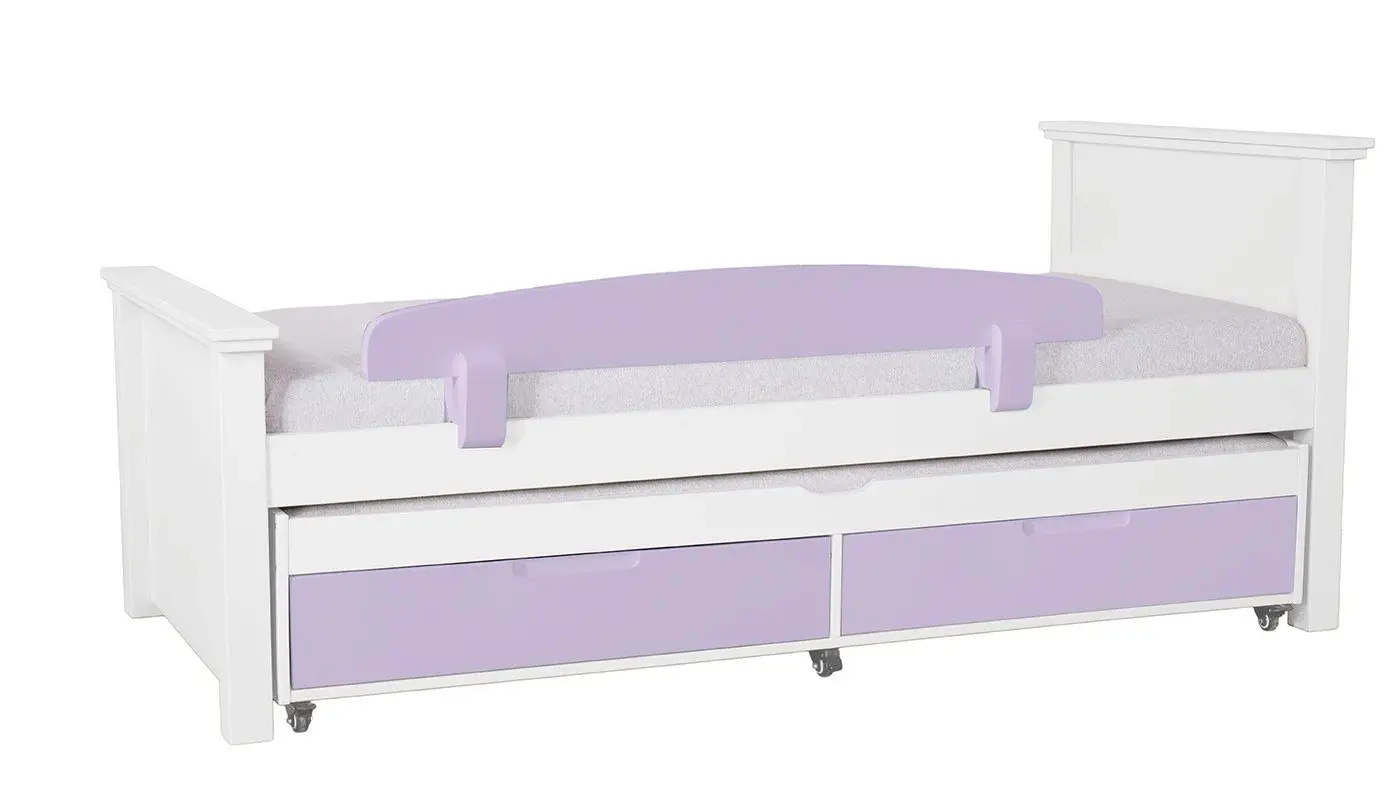 מיטת ילדים אריאל רוחב 80 ס"מ | צבע לבן אטום