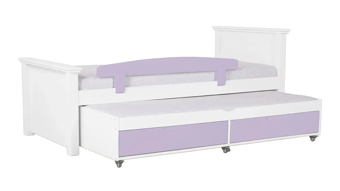 מיטת ילדים אריאל רוחב 80 ס"מ | צבע לבן אטום