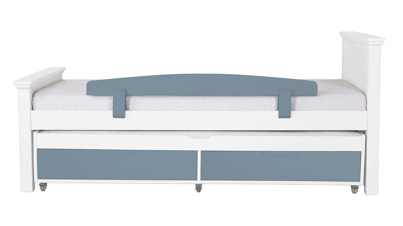 מיטת ילדים אריאל רוחב 80 ס"מ | צבע לבן אטום