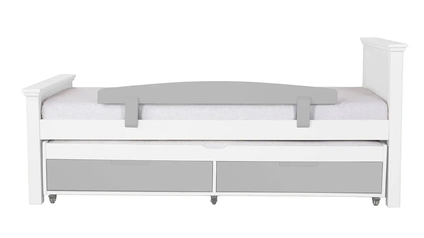 מיטת ילדים אריאל רוחב 80 ס"מ | צבע לבן אטום