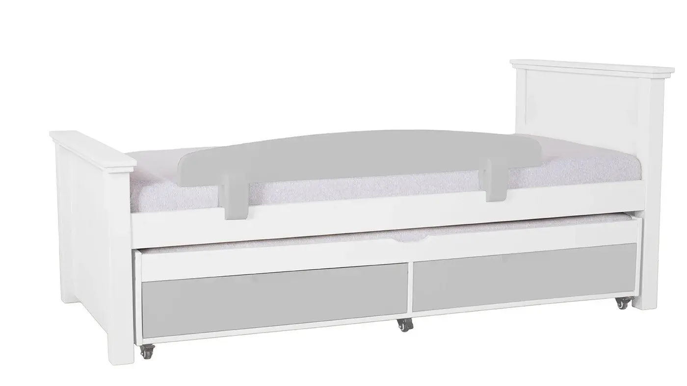 מיטת ילדים אריאל רוחב 80 ס"מ | צבע לבן אטום