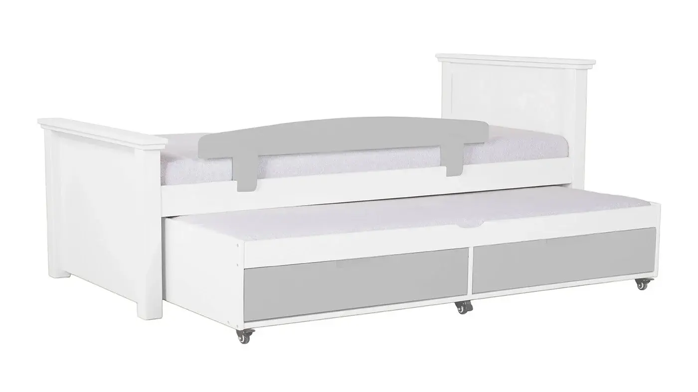 מיטת ילדים אריאל רוחב 80 ס"מ | צבע לבן אטום