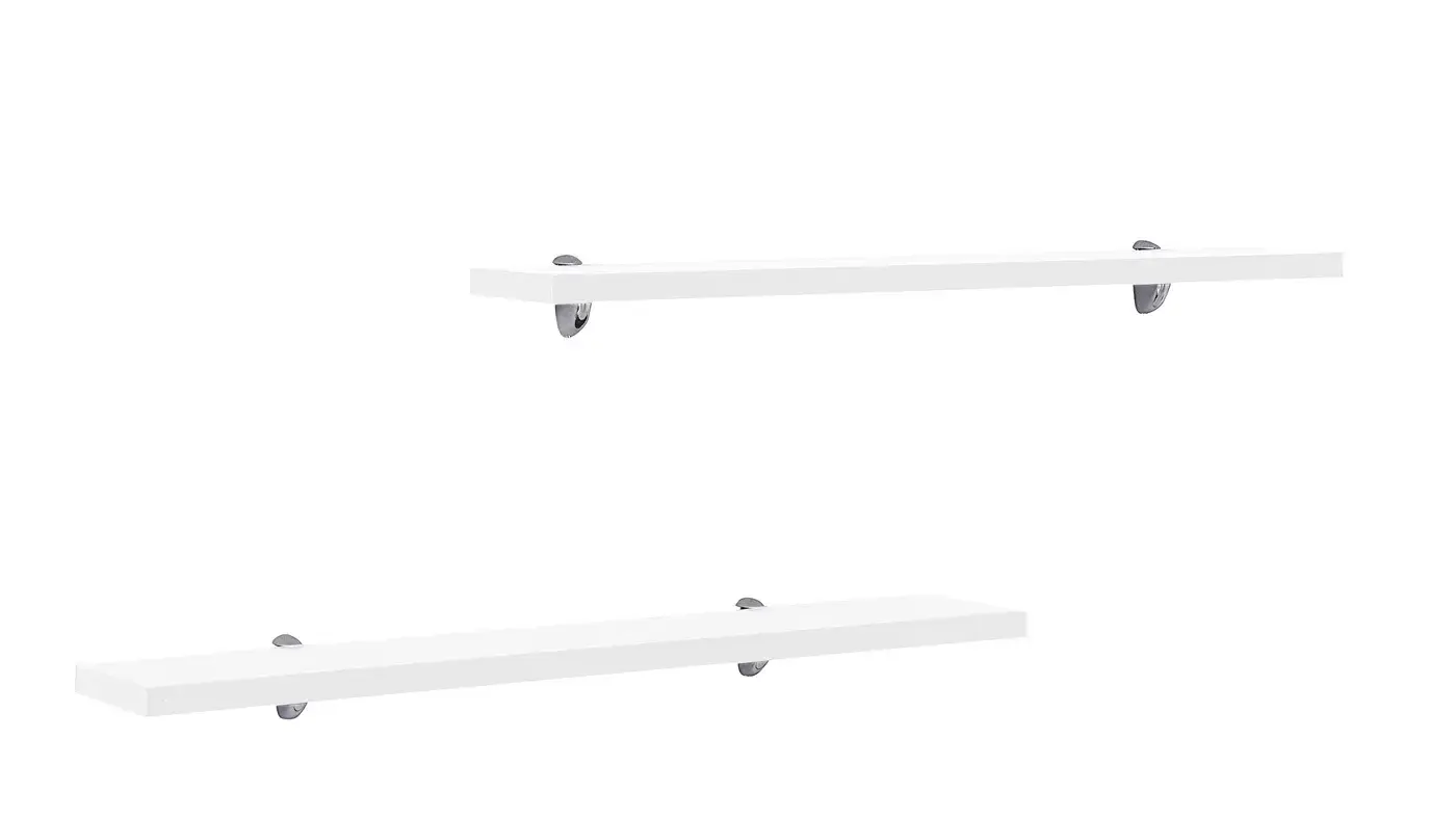 זוג מדפים אור | לבן