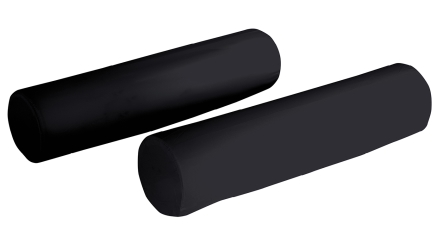 זוג כריות נוי גליל | צבע שחור