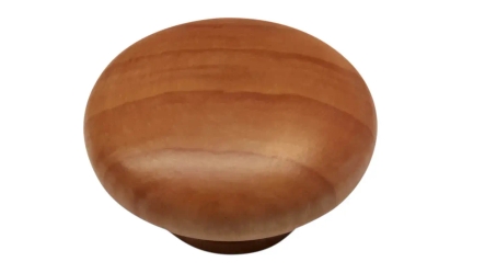 ידית עץ עגולה | צבע טבעי