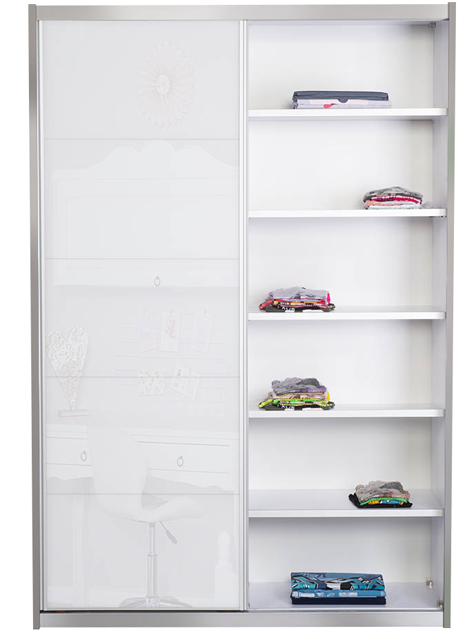 ארון ילדים הזזה כרמל עם דלתות זכוכית | 180 ס"מ